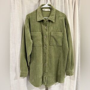 BKE Olive Green Button Down Shirt